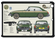 MGB GT Jubilee Edition 1975 Small Tablet Covers